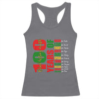 100 Years Of Black History Racerback Tank Top African American Historical Figures African American Teacher