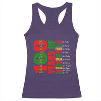 100 Years Of Black History Racerback Tank Top African American Historical Figures African American Teacher