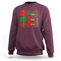 100 Years Of Black History Sweatshirt African American Historical Figures African American Teacher