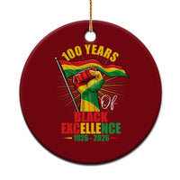 100 Years Of Black Excellence Ceramic Ornament Centennial Black History Month