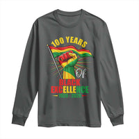 100 Years Of Black Excellence Long Sleeve Shirt Centennial Black History Month