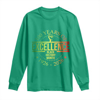 100 Years Of Excellence Black History Month 1926 2026 Long Sleeve Shirt