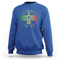 100 Years Of Excellence Black History Month 1926 2026 Sweatshirt