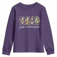 Goose Mardi Gras Youth Sweatshirt Funny Just A Mardi Goose New Orleans Carnival