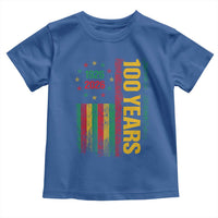 100 Years Of Black History Month Toddler T Shirt African American Centennial Milestone American Flag