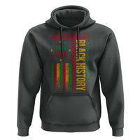 100 Years Of Black History Hoodie Centennial Milestone Vintage African American Flag