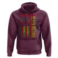 100 Years Of Black History Hoodie Centennial Milestone Vintage African American Flag