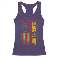 100 Years Of Black History Racerback Tank Top Centennial Milestone Vintage African American Flag
