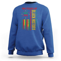 100 Years Of Black History Sweatshirt Centennial Milestone Vintage African American Flag