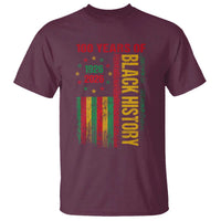 100 Years Of Black History T Shirt Centennial Milestone Vintage African American Flag