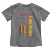 100 Years Of Black History Toddler T Shirt Centennial Milestone Vintage African American Flag
