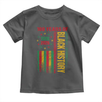 100 Years Of Black History Toddler T Shirt Centennial Milestone Vintage African American Flag
