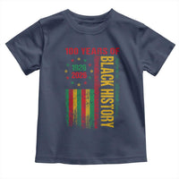 100 Years Of Black History Toddler T Shirt Centennial Milestone Vintage African American Flag