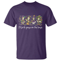 Goose Mardi Gras T Shirt Funny Mardi Goose On The Loose New Orleans Carnival