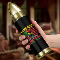 Honoring 100 Years Of Black History Bullet Tumbler Hand Fist Vintage American Flag
