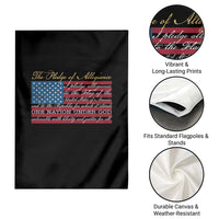 The Pledge of Allegiance Garden Flag US Military Veteran Patriotic American Flag