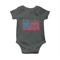 The Pledge of Allegiance Baby Onesie US Military Veteran Patriotic American Flag