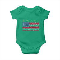 The Pledge of Allegiance Baby Onesie US Military Veteran Patriotic American Flag