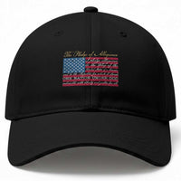 The Pledge of Allegiance Baseball Cap US Military Veteran Patriotic American Flag