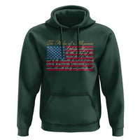 The Pledge of Allegiance Hoodie US Military Veteran Patriotic American Flag