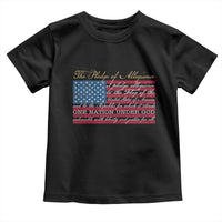 The Pledge of Allegiance Toddler T Shirt US Military Veteran Patriotic American Flag