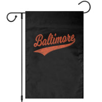 Baltimore Script Retro Baseball Sport Lovers City Pride Garden Flag