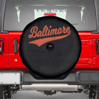 Baltimore Script Retro Baseball Sport Lovers City Pride Spare Tire Cover