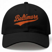 Baltimore Script Retro Baseball Sport Lovers City Pride Baseball Cap
