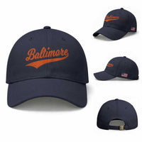 Baltimore Script Retro Baseball Sport Lovers City Pride Baseball Cap