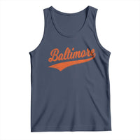 Baltimore Script Retro Baseball Sport Lovers City Pride Tank Top