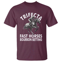 Funny Trifecta Fast Horses Bourbon Betting T Shirt Horse Racing Betting