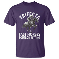 Funny Trifecta Fast Horses Bourbon Betting T Shirt Horse Racing Betting