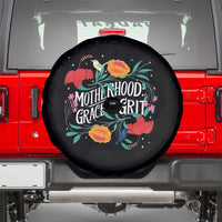 Motherhood Grace And Grit Spare Tire Cover Boho Floral Mother's Day