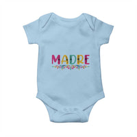 Funny Mexican Spanish Latina Mom Madre Baby Onesie Mexican Flowers