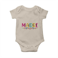Funny Mexican Spanish Latina Mom Madre Baby Onesie Mexican Flowers
