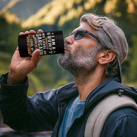 Funny I Am A Grumpy Old Man My Level Of Sarcasm Depends On Your Level Of Stupidity 4 in 1 Can Cooler Tumbler Vintage Star