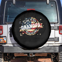 Funny Grandpa The Man The Myth The Bad Influence Spare Tire Cover Fathers Day