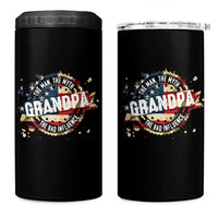 Funny Grandpa The Man The Myth The Bad Influence 4 in 1 Can Cooler Tumbler Fathers Day
