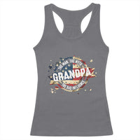 Funny Grandpa The Man The Myth The Bad Influence Racerback Tank Top Fathers Day