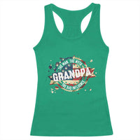 Funny Grandpa The Man The Myth The Bad Influence Racerback Tank Top Fathers Day