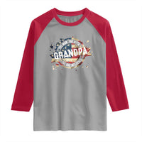 Funny Grandpa The Man The Myth The Bad Influence Raglan Shirt Fathers Day