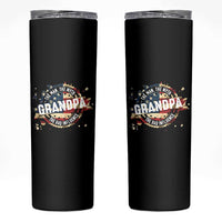 Funny Grandpa The Man The Myth The Bad Influence Skinny Tumbler Fathers Day