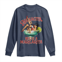 Funny Mamacita Needs A Margarita Long Sleeve Shirt Magarita Cocktail Mexican Pin Up Girl