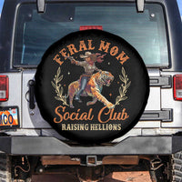 Funny Feral Mom Social Club Raising Hellions Spare Tire Cover Mother's Day