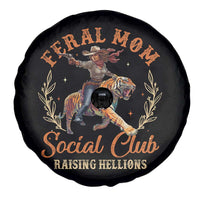 Funny Feral Mom Social Club Raising Hellions Spare Tire Cover Mother's Day