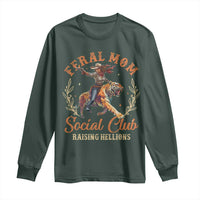 Funny Feral Mom Social Club Raising Hellions Long Sleeve Shirt Mother's Day