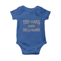 Funny Yee Haws And Hell Naws Baby Onesie Western Country Cowboy Star