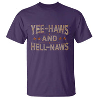 Funny Yee Haws And Hell Naws T Shirt Western Country Cowboy Star