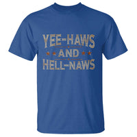 Funny Yee Haws And Hell Naws T Shirt Western Country Cowboy Star