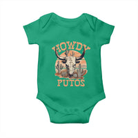 Funny Howdy Putos Baby Onesie Bull Skull Country Cowboy Western